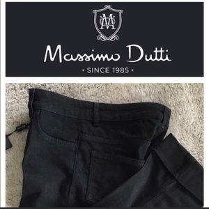 Massimo Dutti cuffed black jeans